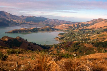 Akaroa Hafen in Neuseeland Akaroa Hafen in Neuseeland