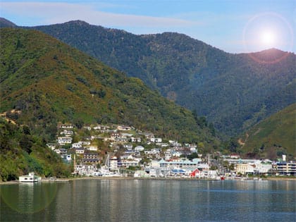 Picton hafen Neuseeland Picton hafen Neuseeland