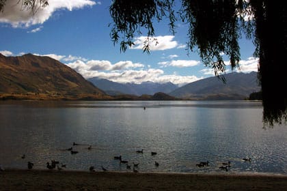 Der Wanaka See in Neuseeland Der Wanaka See in Neuseeland