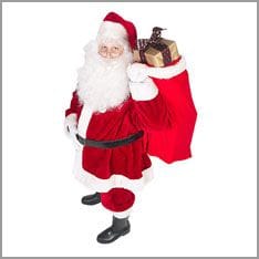 Father Christmas with presents
