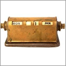 antiquated calendar