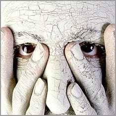 Faltiges Gesicht