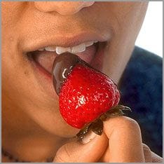 Strawberry with chocolate