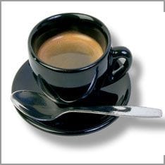 Kaffeetasse, Koffein