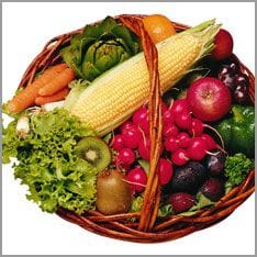 frisches Obst und Gemüse