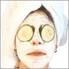 salud de los ojos lonchas de pepino en los ojos
