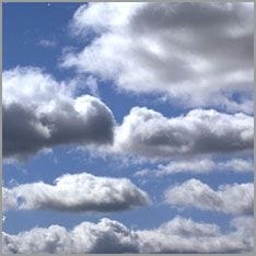 Blue sky with clouds