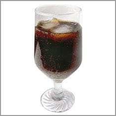 Glass with cola drink