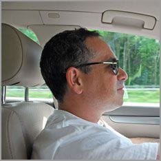 Man sitting in the car