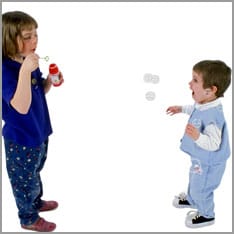 Kinder Seifenblasen
