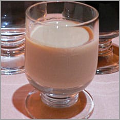 Cocktail drink in a glass Baileys