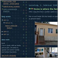 Beispiel für einen Blog