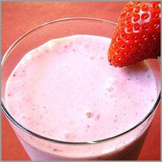 Wild berries milkshake