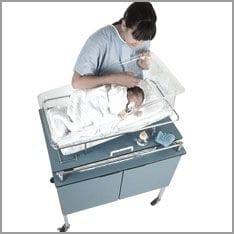 Mother with newborn child