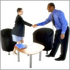 Arbeitgeber und Bewerber