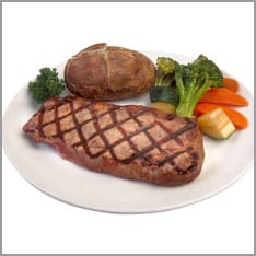 Fleisch und Gemüse fettarm garen