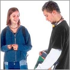 Junge und Mädchen