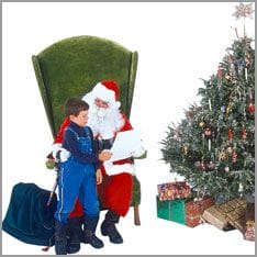 Child and Father Christmas