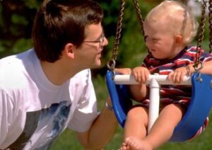 Vater und Baby