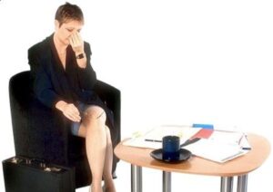 Stressed woman