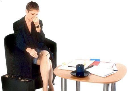 Stressed woman