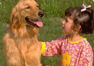 Mädchen mit Hund