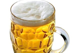 Large glass of beer