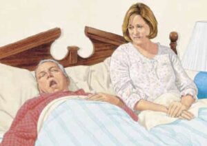 Snoring man