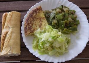 Tortilla with vegetables