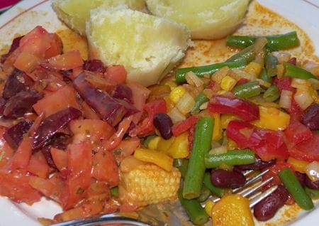 Potatoes,Mexican vegetables