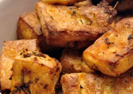 fried tofu cubes