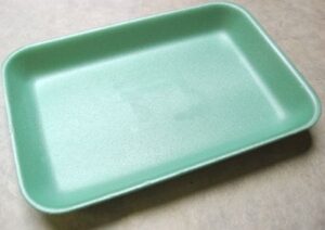 Styrofoam tray