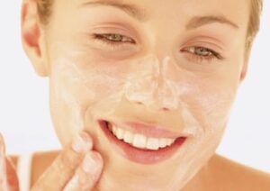 Cleanse facial skin