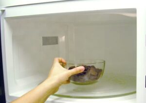 Food in the microwave