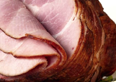 Glazed ham