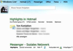Hotmail Homepage