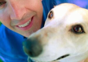 Dog and master