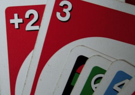 Uno card game