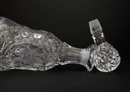 Crystal glass carafe