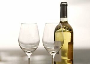Wine and glasses