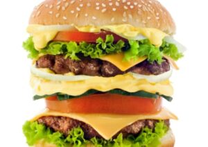 übergrosser Hamburger