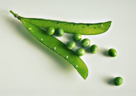 frische Erbsen
