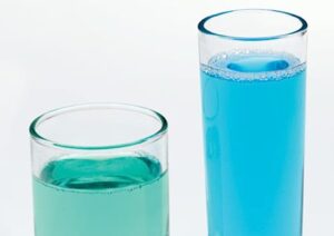 red and green mouthwash
