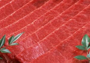 Frisches, rotes Fleisch, ungekocht