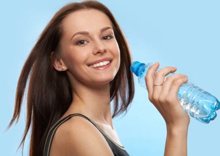 Plastic drinking bottles