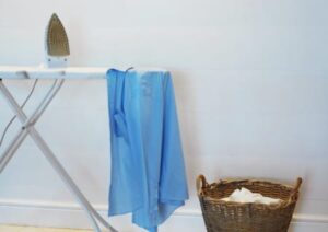 Ironing board and iron