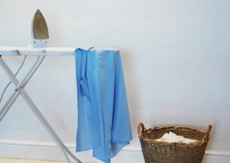 Ironing board and iron
