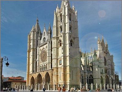 The Cathedral in Leon Cathédrale de Leon