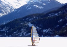 Ice sailors in Canada