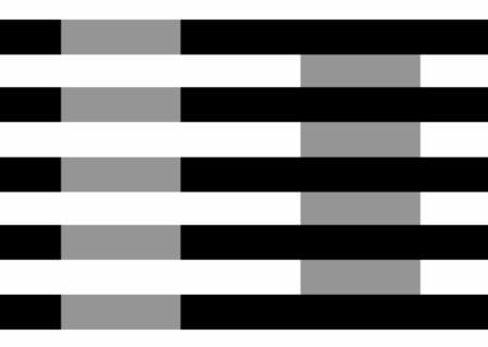 Schwarz weiss Täuschung